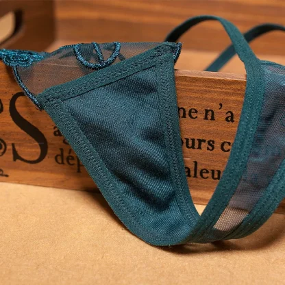 Embroidery Floral Mesh Panties - Image 6