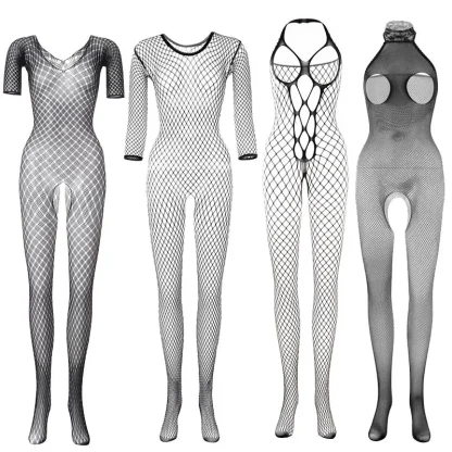 Open Crotch Fishnet Bodystockings - Image 5