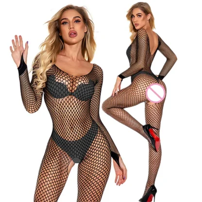 Crotchless Fishnet Sexy Bodystockings - Image 7