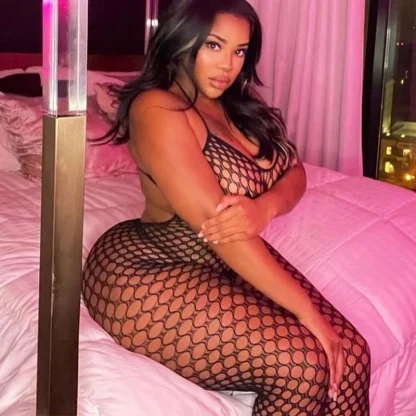 Backless See-through Bodystocking - Image 7