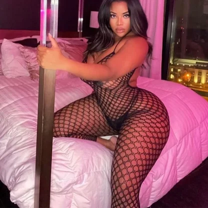 Backless See-through Bodystocking - Image 6