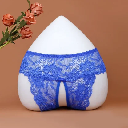 Plus Size Crotchless Sheer Panties - Image 4