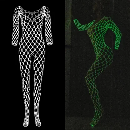 Sexy Glowing Fishnet Bodystockings - Image 4