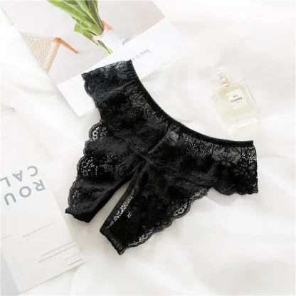 Plus Size Crotchless Sheer Panties - Image 5