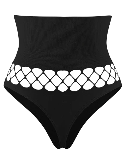 Tummy Control Fishnet Panties - Image 3