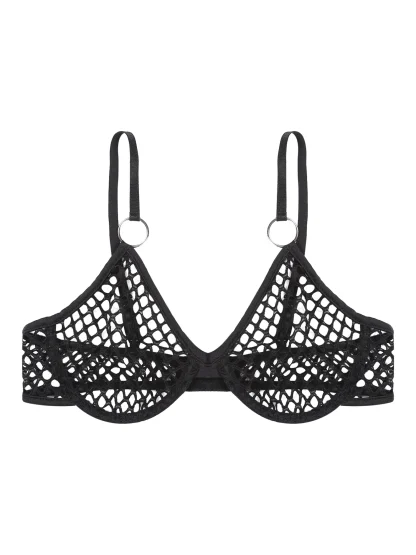 Wire Free Adjustable Fishnet Bras - Image 3