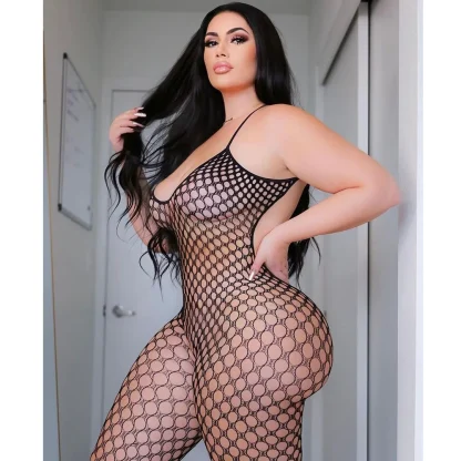 Backless Sexy Fishnet Bodystocking - Image 6