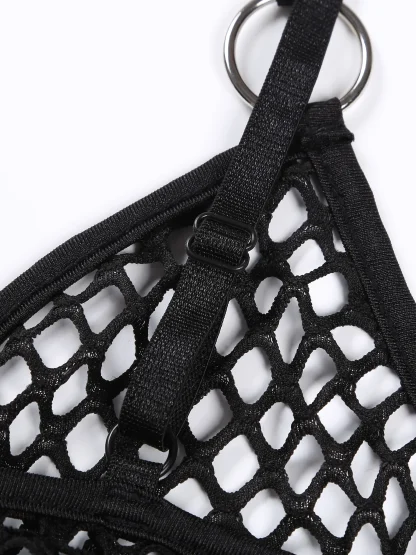 Wire Free Adjustable Fishnet Bras - Image 4