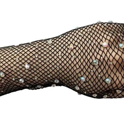 Luxury Fishnet Long Gloves - Image 5