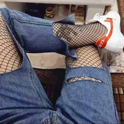 Elastic Fishnet Pantyhose - Image 2