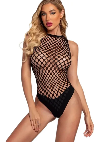 Erotic Fishnet Bodysuit - Image 2