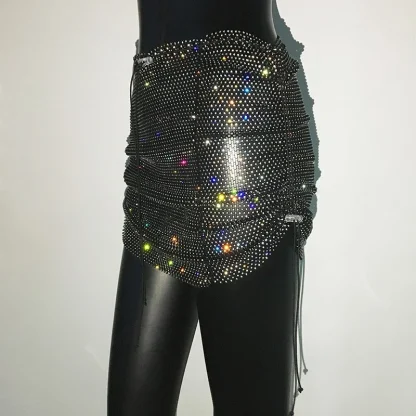Luxury Drawstring Fishnet Skirts - Image 4