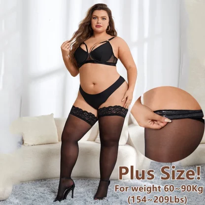 Plus Size Mesh Thigh-highs - Image 7
