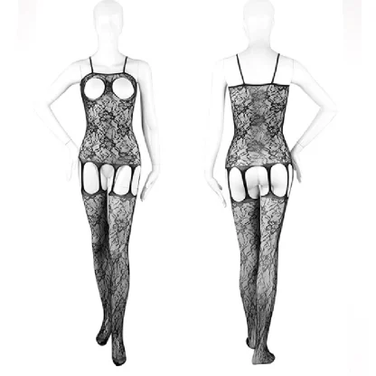 Open Cup Fishnet Bodystocking - Image 7