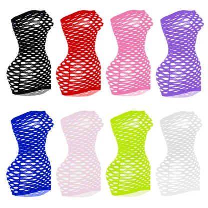 Strapless Fishnet Babydolls - Image 7