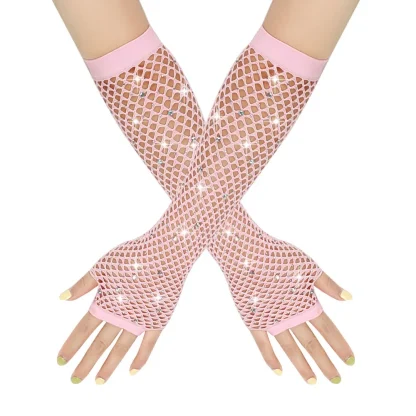 Luxury Fishnet Hand Gloves - Image 4