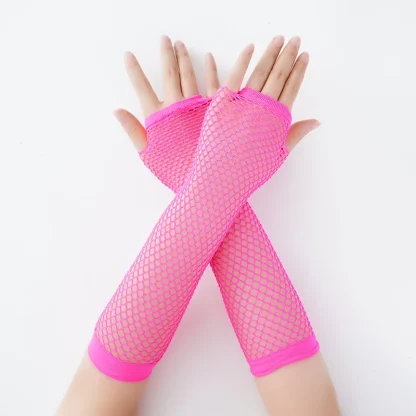 Fishnet Long Hand Gloves - Image 7