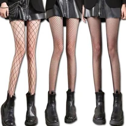 Anti-Snag Fishnet Black Stocking - Image 6