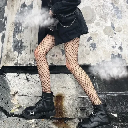 Sexy Black Fishnet Pantyhose - Image 3