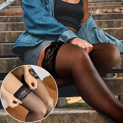 Plus Size Mesh Thigh-highs - Image 6