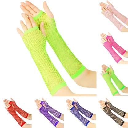 Fishnet Short Hand Gloves - Image 5
