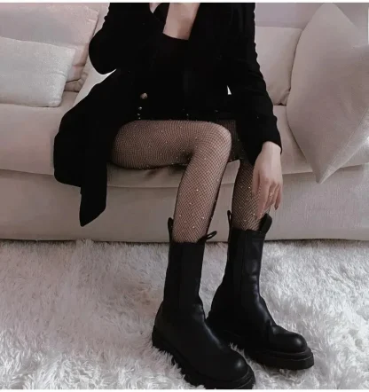 Sparkly Mesh Sexy Stocking - Image 4