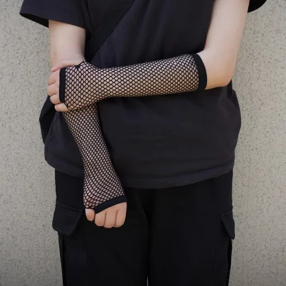 Fishnet Long Hand Gloves - Image 2