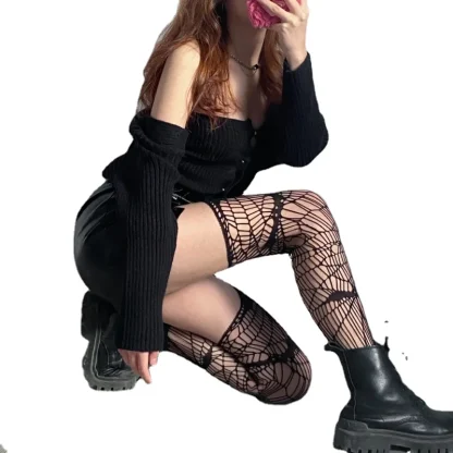 Stylish Fishnet Suspender Stocking - Image 4