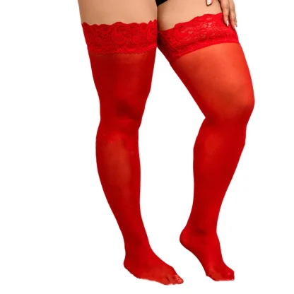 Plus Size Mesh Thigh-highs - Image 5