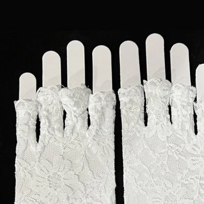 Floral Fishnet Hand Gloves - Image 6