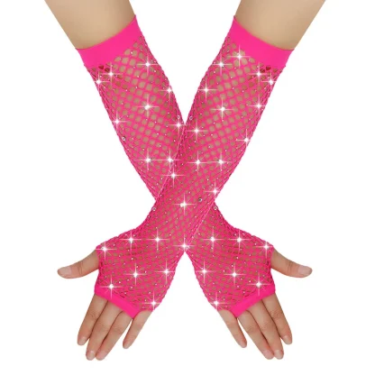 Luxury Fishnet Hand Gloves - Image 6