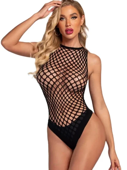 Erotic Fishnet Bodysuit - Image 3