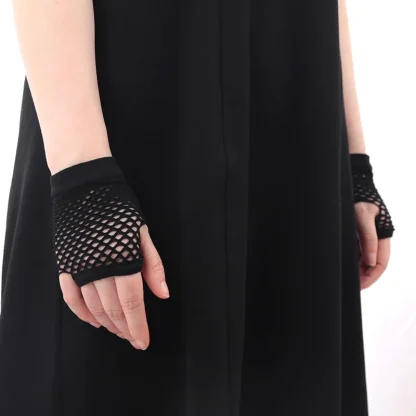 Fingerless Fishnet Gloves - Image 6