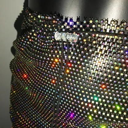Luxury Drawstring Fishnet Skirts - Image 7