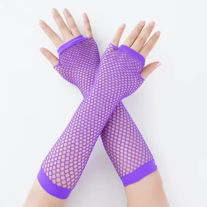 Fishnet Long Hand Gloves - Image 4