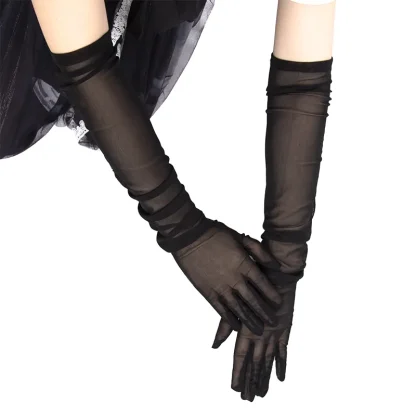 Long Mesh Seamless Gloves