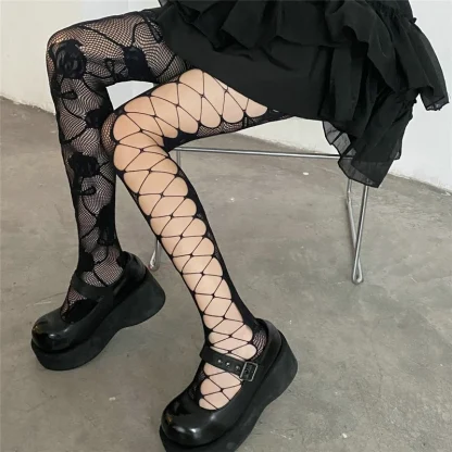 Big Fishnet Side Stockings - Image 3