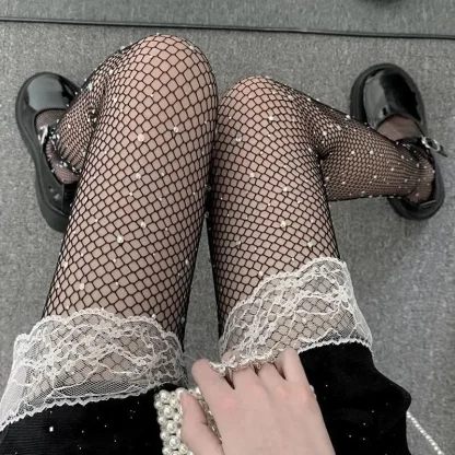 Sparkly Mesh Sexy Stocking
