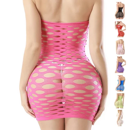 Strapless Fishnet Babydolls - Image 6