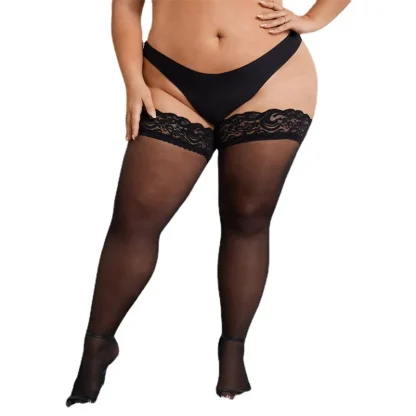 Plus Size Mesh Thigh-highs - Image 2