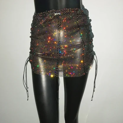 Luxury Drawstring Fishnet Skirts - Image 6