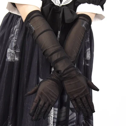 Long Mesh Seamless Gloves - Image 5