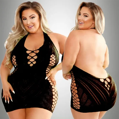 Floral Bodycon Fishnet Babydolls - Image 3