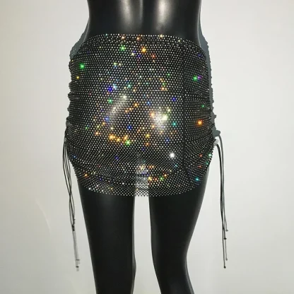 Luxury Drawstring Fishnet Skirts - Image 5