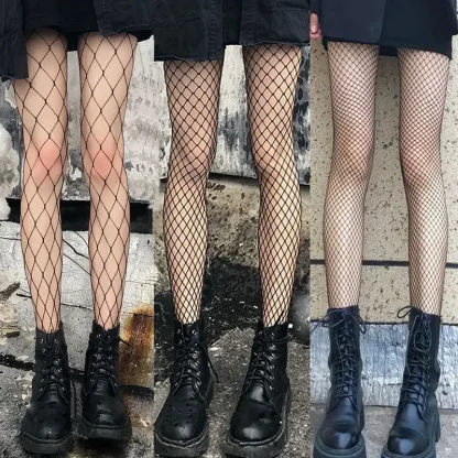 Sexy Black Fishnet Pantyhose - Image 7