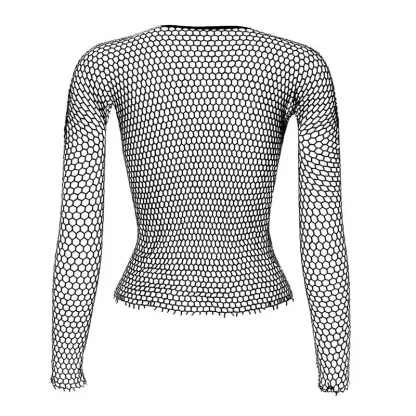 Long Sleeve Fishnet Tops - Image 6