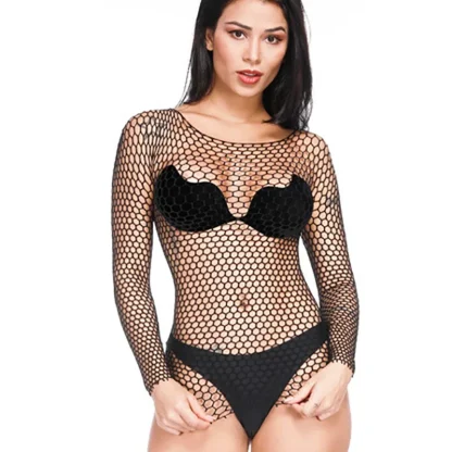 Long Sleeve Fishnet Tops - Image 2