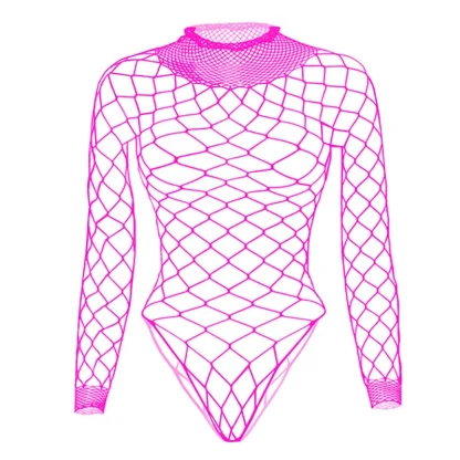 Large Fishnet Black Bodysuits - Image 3