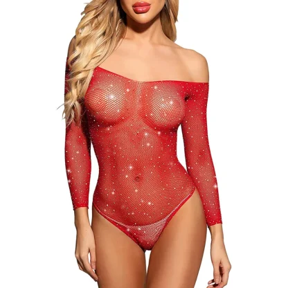 Sparkling Fishnet Bodysuits - Image 5