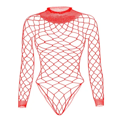 Large Fishnet Black Bodysuits - Image 4